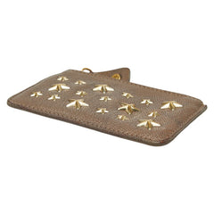 ジミーチュウ スタッズ スター コインケース 小銭入れ グレー レザー レディース JIMMY CHOO 【中古】