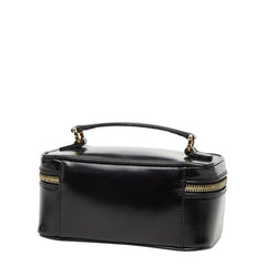グッチ バンブー バニティバッグ ハンドバッグ 032 1956 0151 ブラック レザー レディース GUCCI 【中古】