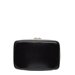 グッチ バンブー バニティバッグ ハンドバッグ 032 1956 0151 ブラック レザー レディース GUCCI 【中古】