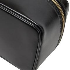 グッチ バンブー バニティバッグ ハンドバッグ 032 1956 0151 ブラック レザー レディース GUCCI 【中古】
