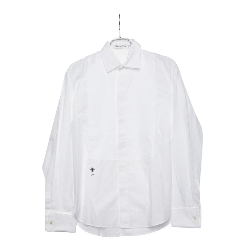 ディオール 30 MONTAIGNE BEE コットンポプリン シャツ ブラウス サイズ36 841B05A3356 ホワイト コットン レディース Dior 【中古】