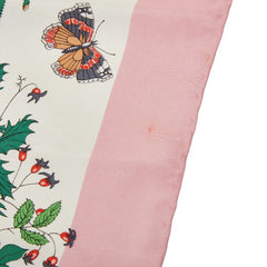 グッチ フローラ 花柄 スカーフ マルチカラー シルク レディース GUCCI 【中古】