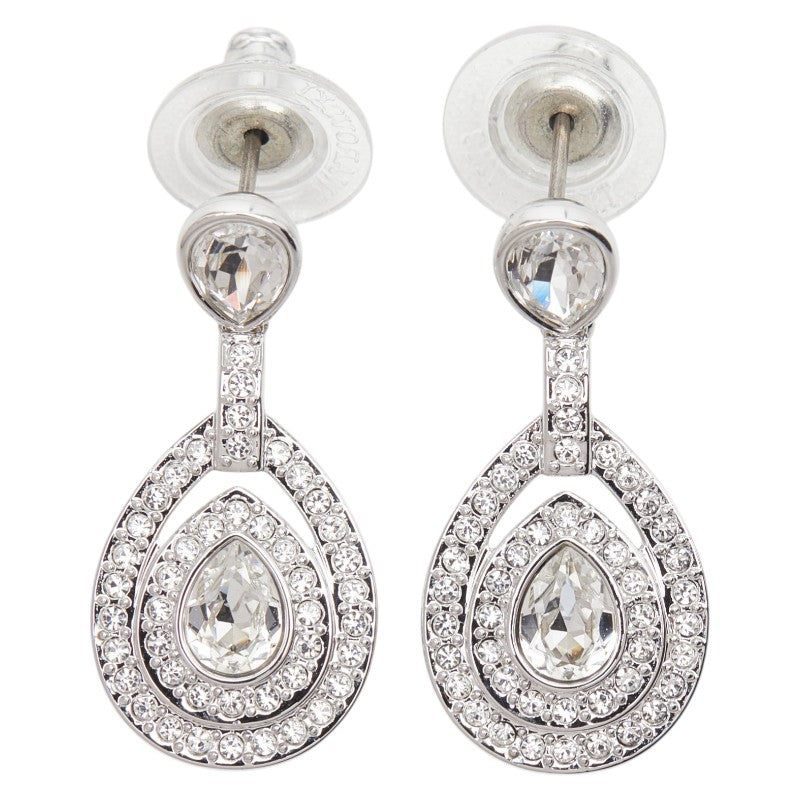 スワロフスキー センセーション スタッドピアス シルバー クリスタル メタル レディース SWAROVSKI 【中古】