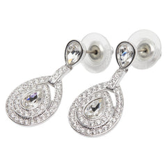 スワロフスキー センセーション スタッドピアス シルバー クリスタル メタル レディース SWAROVSKI 【中古】