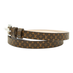 ルイ ヴィトン UNIFORMES モノグラム ベルト サイズ：70 ブラウン PVC レザー レディース LOUIS VUITTON 【中古】