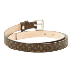 ルイ ヴィトン UNIFORMES モノグラム ベルト サイズ：70 ブラウン PVC レザー レディース LOUIS VUITTON 【中古】