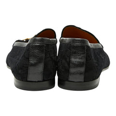 グッチ GGベルベット ホースビット ドレスシューズ ローファー サイズ9 1/2 430088 ブラック ベルベット レザー メンズ GUCCI 【中古】