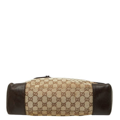 グッチ GGキャンバス 斜め掛け ショルダーバッグ 110054 ベージュ ブラウン PVC レザー レディース GUCCI 【中古】