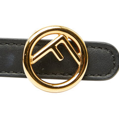 フェンディ エフ イズ ロゴ リバーシブル ベルト サイズ75 30 ブラック ゴールド金具 レザー レディース FENDI 【中古】