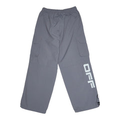 オフホワイト オフ パラシュート パンツ イージー カーゴパンツ サイズ38 グレー ポリアミド メンズ OFF-WHITE 【中古】