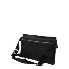 グッチ GGキャンバス ウエストバッグ ボディバッグ 28566 ブラック キャンバス レザー メンズ GUCCI 【中古】