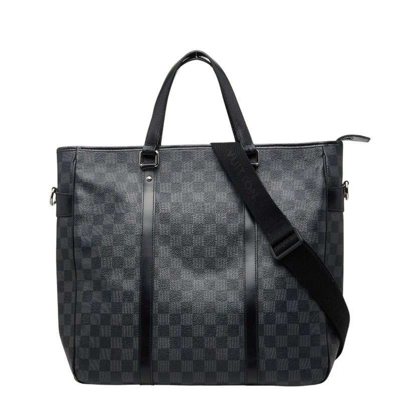 ルイ ヴィトン ダミエ グラフィット タダオ トートバッグ ショルダーバッグ 2WAY N51192 ブラック PVC レザー レディース LOUIS VUITTON 【中古】