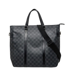 ルイ ヴィトン ダミエ グラフィット タダオ トートバッグ ショルダーバッグ 2WAY N51192 ブラック PVC レザー レディース LOUIS VUITTON 【中古】