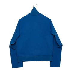 バレンシアガ ロゴ ブルゾン トラックジャケット サイズ40 457949 TTK23 ブルー レーヨン ナイロン レディース BALENCIAGA 【中古】