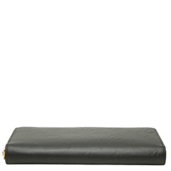 ルイ ヴィトン モノグラム ヴェルニ ジッピーウォレット リカラー 長財布 マットブラック レッド レザー メンズ LOUIS VUITTON 【中古】