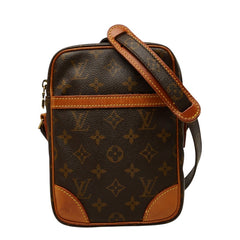 ルイ ヴィトン モノグラム ダヌーブ 斜め掛け ショルダーバッグ M45266 ブラウン PVC レザー レディース LOUIS VUITTON 【中古】