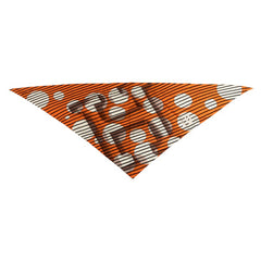 エルメス ポワントゥ Hロゴ スカーフ オレンジ マルチカラー シルク レディース HERMES 【中古】