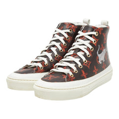 ルイ ヴィトン キャットグラム ステラーライン ハイカットスニーカー サイズ:35 1/2 ブラウン オレンジ PVC レザー レディース LOUIS VUITTON 【中古】