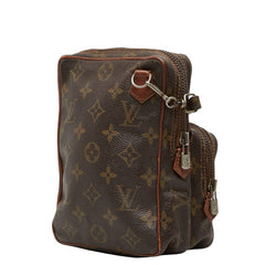 ルイ ヴィトン モノグラム ミニ アマゾン 斜め掛け ショルダーバッグ M45238 ブラウン PVC レザー レディース LOUIS VUITTON 【中古】
