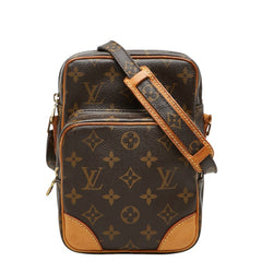 ルイ ヴィトン モノグラム アマゾン 斜め掛け ショルダーバッグ M45236 ブラウン PVC レザー レディース LOUIS VUITTON 中古