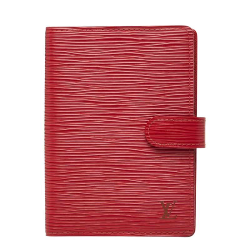 ルイ ヴィトン エピ アジェンダPM 手帳カバー R20057 レッド レザー レディース LOUIS VUITTON 中古