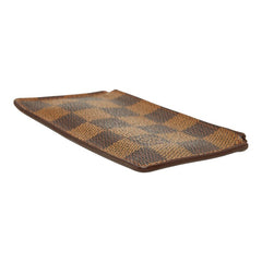 ルイ ヴィトン ダミエ ポシェット クレ コインケース N62658 ブラウン PVC レザー レディース LOUIS VUITTON 中古