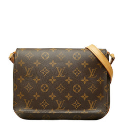 ルイ ヴィトン モノグラム ミュゼット タンゴ ショート ショルダーバッグ M51257 ブラウン PVC レザー レディース LOUIS VUITTON 【中古】