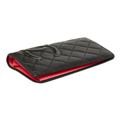 シャネル ココマーク カンボンライン 長財布 ブラック レザー レディース CHANEL 中古