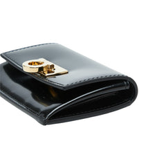 サルヴァトーレフェラガモ カードケース 名刺入れ ブラック レザー レディース Salvatore Ferragamo 中古