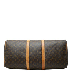 ルイ ヴィトン モノグラム キーポル55 ボストンバッグ トラベルバッグ M41424 ブラウン PVC レザー レディース LOUIS VUITTON 中古