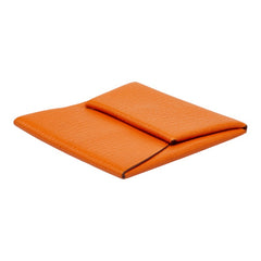 エルメス バスティア コインケース 小銭入れ □K刻印 オレンジ系 ヴォーエプソン レディース HERMES 中古