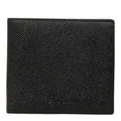 ブルガリ 二つ折り財布 ブラック レザー レディース BVLGARI 中古