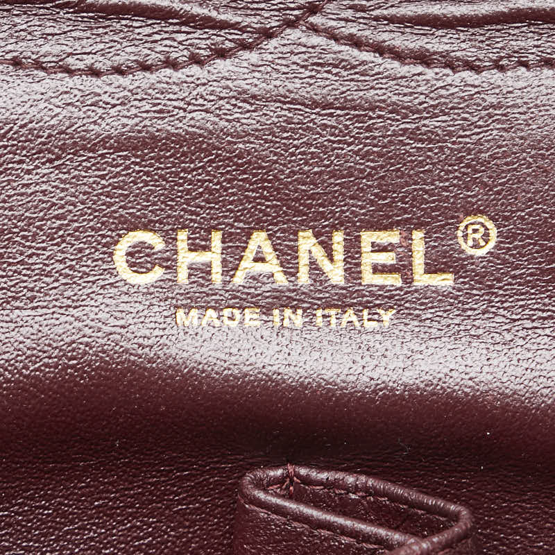 シャネル マトラッセ ココマーク Wフラップ チェーン ショルダーバッグ ハンドバッグ ブラック キャビアスキン レディース CHANEL 【中古】