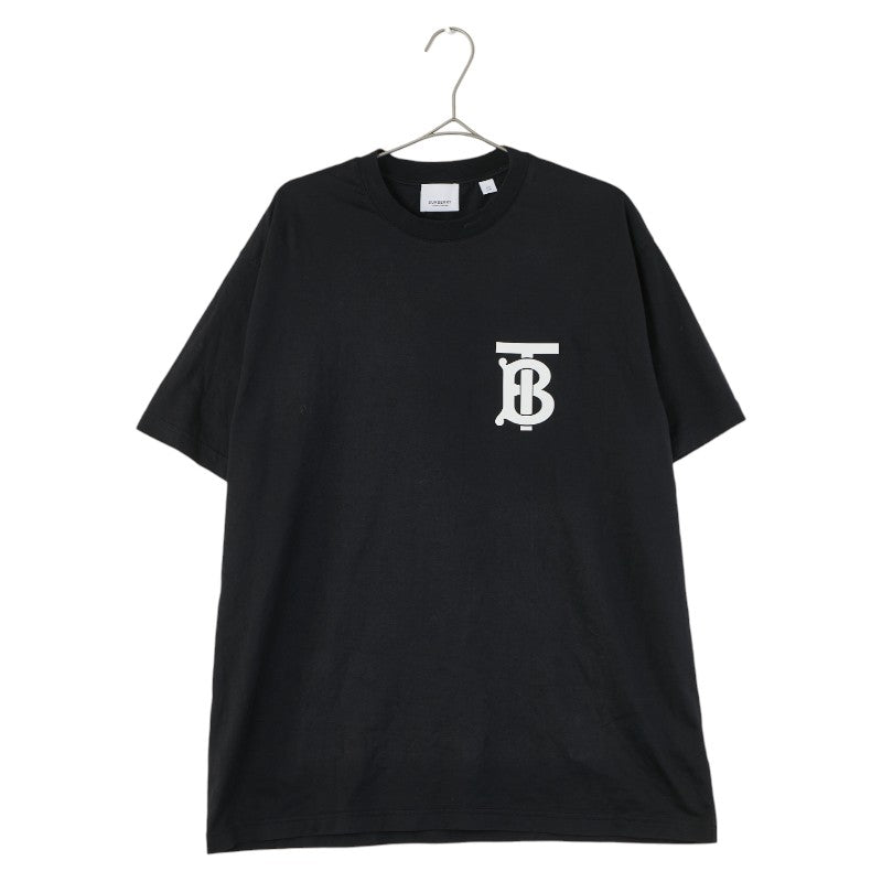 バーバリー TBロゴ Tシャツ サイズ：XS ブラック ホワイト コットン メンズ BURBERRY 【中古】
