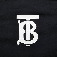 バーバリー TBロゴ Tシャツ サイズ：XS ブラック ホワイト コットン メンズ BURBERRY 【中古】