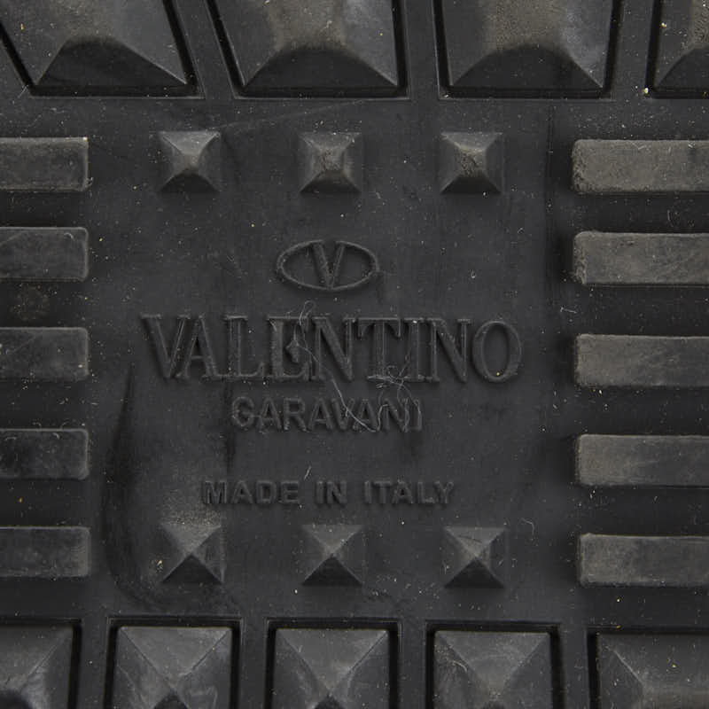 ヴァレンティノ スニーカー サイズ：40 グレー ブルー ワインレッド レザー スエード メンズ VALENTINO 【中古】
