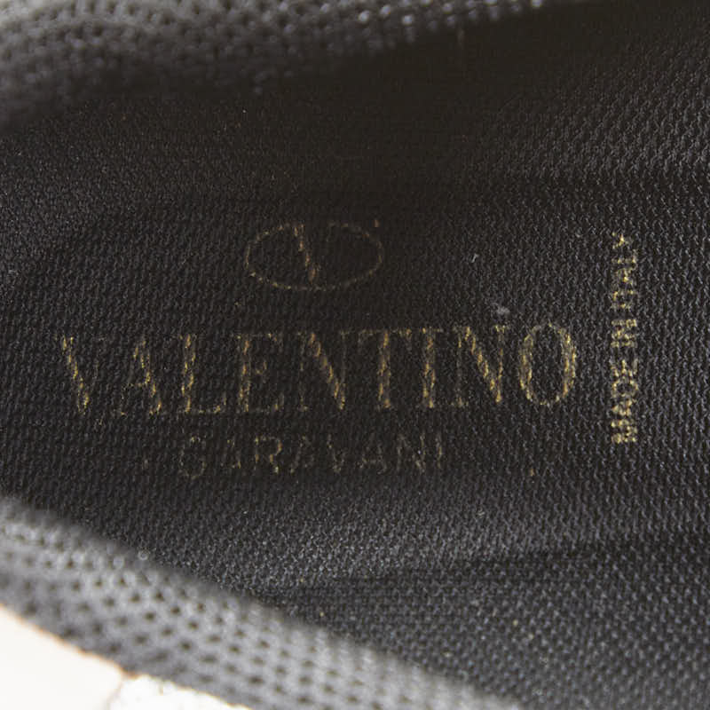 ヴァレンティノ スニーカー サイズ：40 グレー ブルー ワインレッド レザー スエード メンズ VALENTINO 【中古】