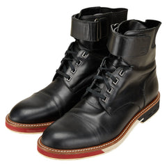 ルイ ヴィトン ブーツ ショート ロゴ ショート ブーツ サイズ：8 FD0125 ブラック レザー メンズ LOUIS VUITTON 【中古】