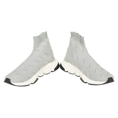 バレンシアガ スピードトレーナー ソックススニーカー サイズ:31 グレー ホワイト ファブリック メンズ BALENCIAGA 【中古】