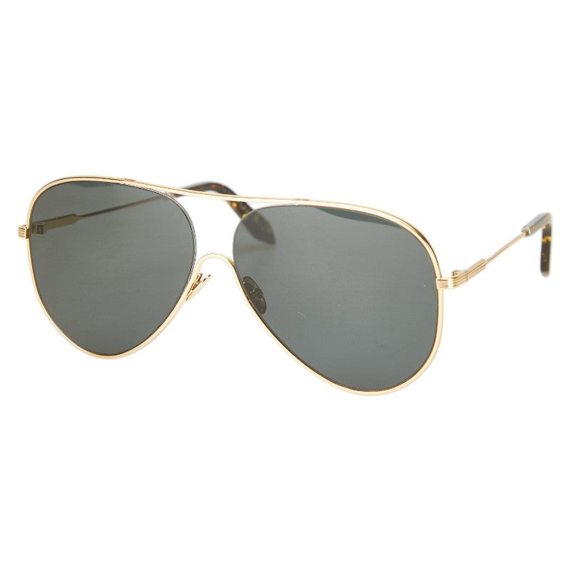 VICTORIA BECKHAM ヴィクトリアベッカム ティアドロップ サングラス VBS133 ゴールド ブラウン プラスチック レディース 【中古】
