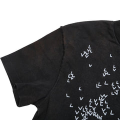 ルイ ヴィトン LV スプレッド エンブロイダリー 半袖Ｔシャツ サイズ:S ブラック コットン メンズ LOUIS VUITTON 【中古】