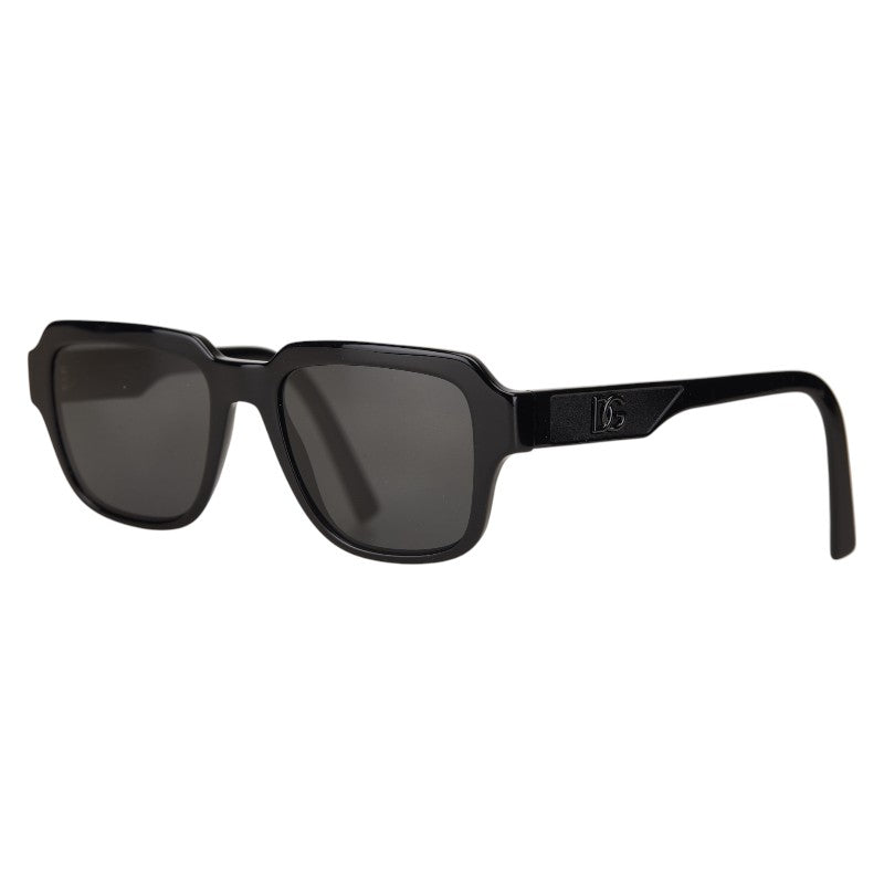 ドルチェアンドガッバーナ DGロゴ サングラス DG4402 ブラック プラスチック レディース DOLCE&GABBANA 【中古】