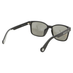 モンクレール スクエア ロゴ ライトミラーレンズ サングラス ML0164K ダークグレー プラスチック メンズ MONCLER 【中古】