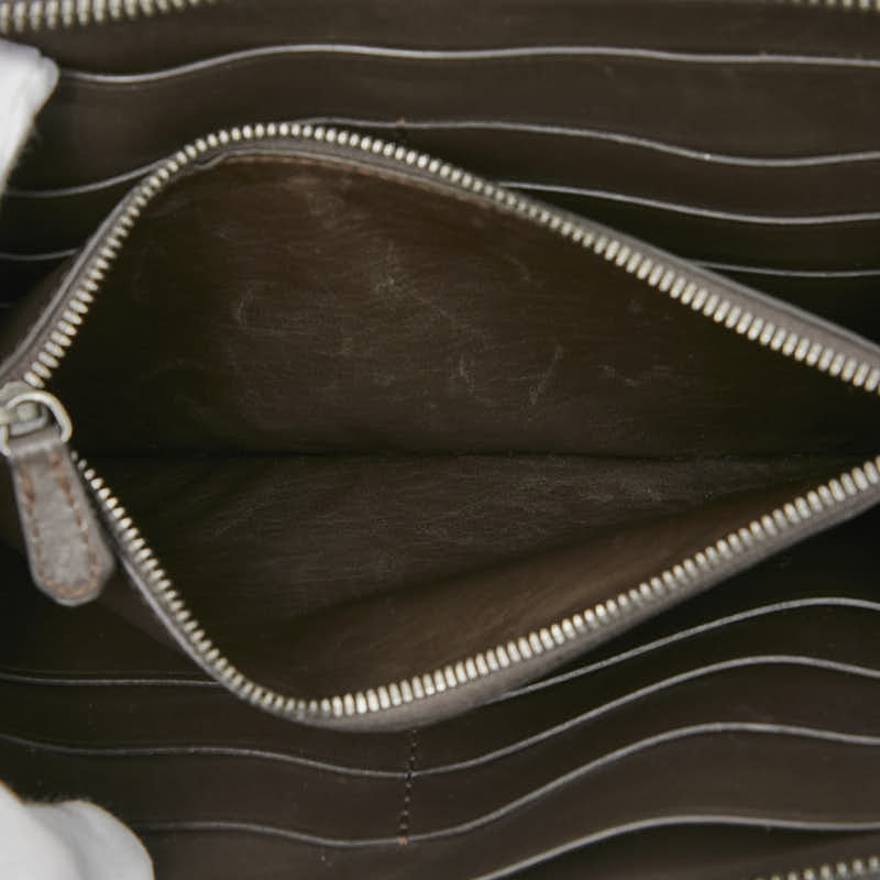 ベルルッティ イタウバ カリグラフィ ラウンドファスナー 長財布 ベージュ レザー メンズ Berluti 【中古】