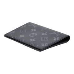 ルイ ヴィトン モノグラム エクリプス クーヴェルテュール パスポールNM パスポートケース M64501 ブラック PVC メンズ LOUIS VUITTON 【中古】