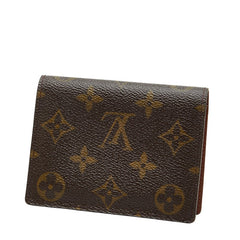 ルイ ヴィトン モノグラム ジャポン サンガプール パスケース カードケース 名刺入れ M60530 ブラウン PVC レディース LOUIS VUITTON 【中古】