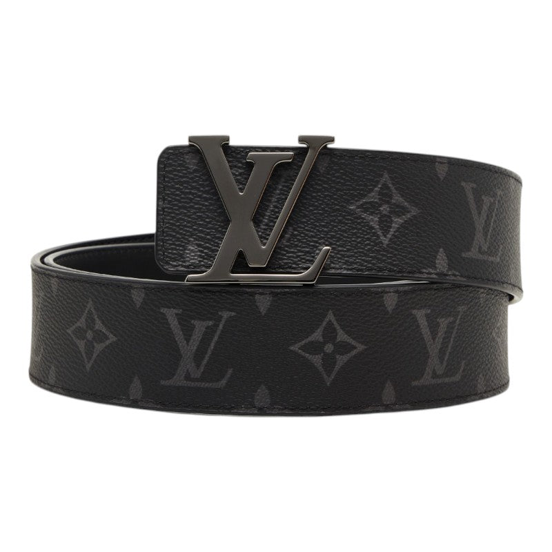 ルイ ヴィトン モノグラム エクリプス ベルト LV イニシャル 40MM リバーシブル サイズ：95/38 M9043T ブラック レザー メンズ LOUIS VUITTON 【中古】