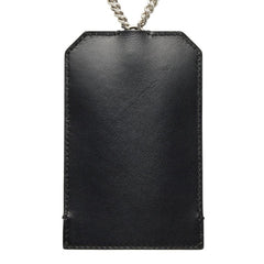 サンローラン チェーン カードケース IDカード ブラック レザー レディース SAINT LAURENT 【中古】