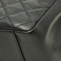 シャネル ココマーク GST グランドショッピングトート チェーン ショルダーバッグ ブラック キャビアスキン レディース CHANEL 【中古】