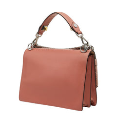 フェンディ キャナイ チェーン ハンドバッグ ショルダーバッグ 2WAY リボン 8BT283 ピンク系 レザー レディース FENDI 【中古】